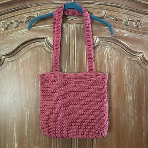 The SAK Pink Hand Crochet Tote